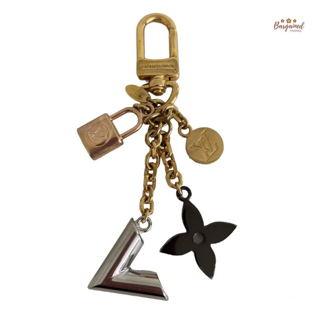Authentic LOUIS VUITTON Bijou De Sac Chaine Kaleido V Monogram Bag Charm- M67377
